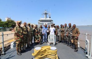 INS Sujata Visits Port Maputo, Mozambique