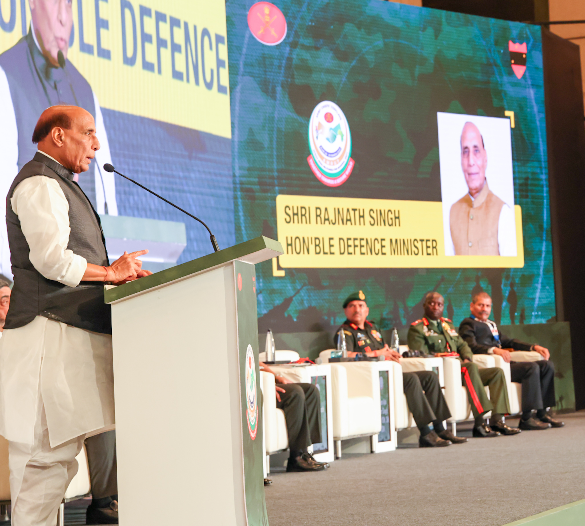 India will continue to work with African nations to promote regional security, stability & enhance defence capabilities, says Raksha Mantri during 1st India-Africa Army Chiefs’ Conclave in Pune