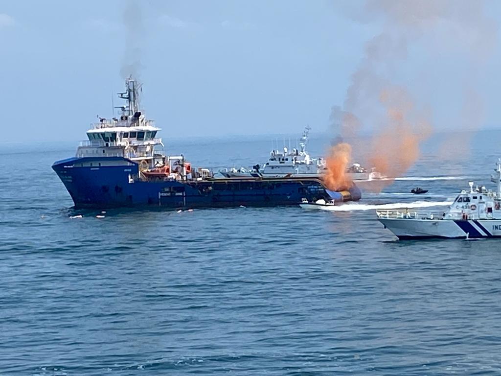 Indian Coast Guard Conducts Regional Search And Rescue (SAR) Exercise in Kakinada, Andhra Pradesh