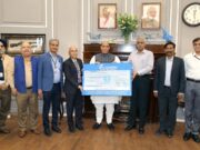 Raksha Mantri receives Rs. 224 Crore as Second Interim Dividend from BEL for FY 2022-23