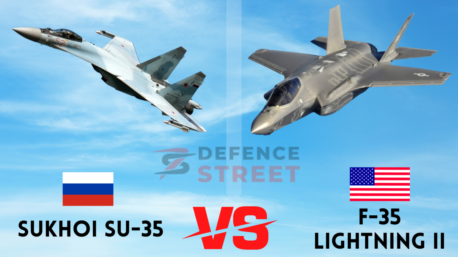 F 35 Vs Su 35 Which Fighter Jet Will Win The Battle Defence Street f-35-vs-su-35-which-fighter-jet-will-win-the-battle-defence-street